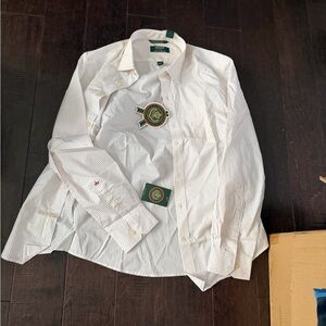 Classic White Striped Men's Shirt